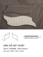 Sàn Gỗ Mỹ Thuật Walnut 15mm VYXH062