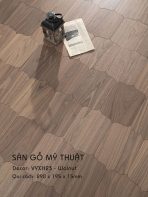 Sàn Gỗ Mỹ Thuật Walnut 15mm VYXH23