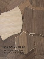 Sàn Gỗ Mỹ Thuật Walnut 15mm VYXH2801