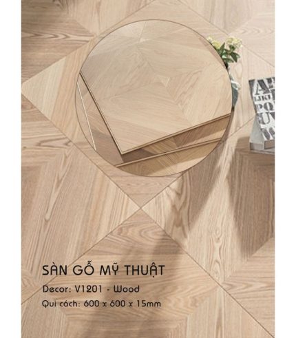 Sàn Gỗ Mỹ Thuật Wood 15mm V1201