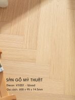 Sàn Gỗ Mỹ Thuật Xương Cá Wood 14.5mm V1001