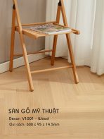 Sàn Gỗ Mỹ Thuật Xương Cá Wood 14.5mm V1001