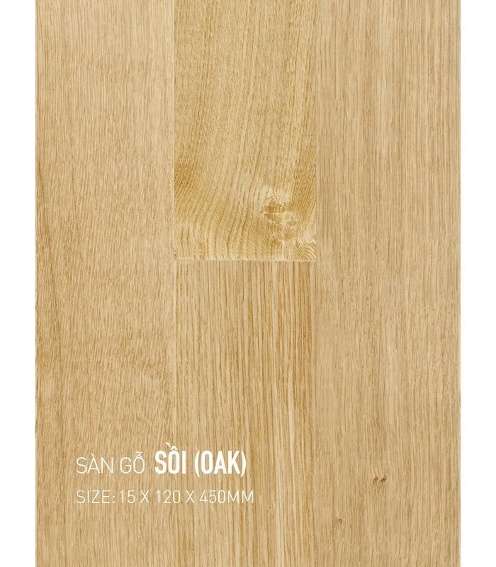 Sàn Gỗ Sồi 15mm OAK 120x450