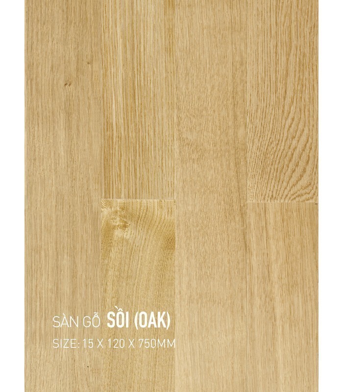 Sàn Gỗ Sồi 15mm OAK 120x750