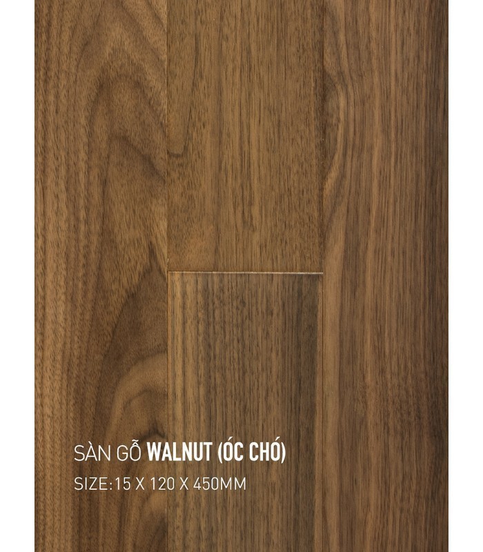 Sàn Gỗ Walnut 15mm Walnut 120x450