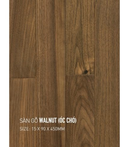 Sàn Gỗ Walnut 15mm Walnut 90x450