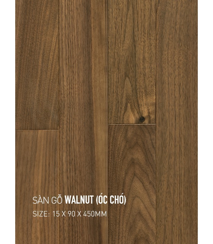 Sàn Gỗ Walnut 15mm Walnut 90x450
