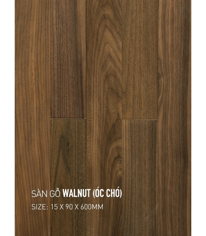 Sàn Gỗ Walnut 15mm Walnut 90x600