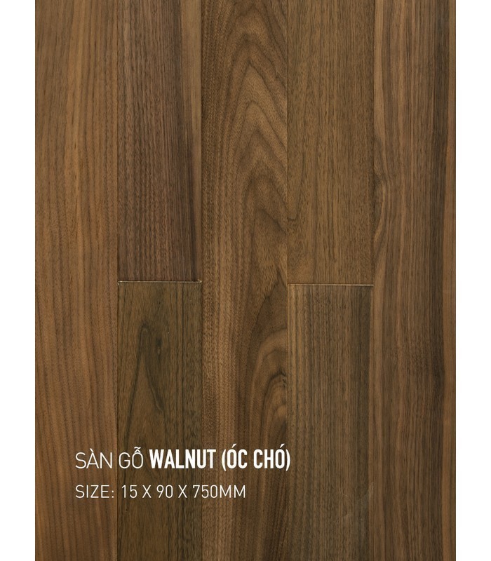Sàn Gỗ Walnut 15mm Walnut 90x750