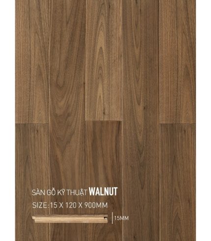 Sàn Gỗ Walnut Engineered 15mm SGWE 120x900