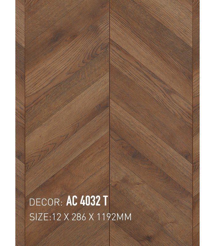 Sàn Gỗ Xương Cá Chervon 12mm 4032 T