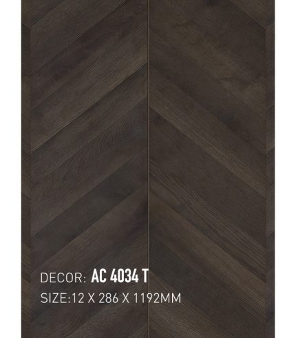 Sàn Gỗ Xương Cá Chervon 12mm 4034 T