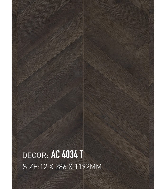 Sàn Gỗ Xương Cá Chervon 12mm 4034 T