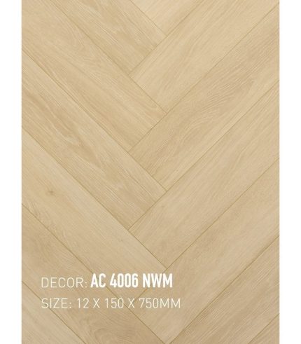 Sàn Gỗ Xương Cá Gạch Gỗ 12mm AC 4006 NWM