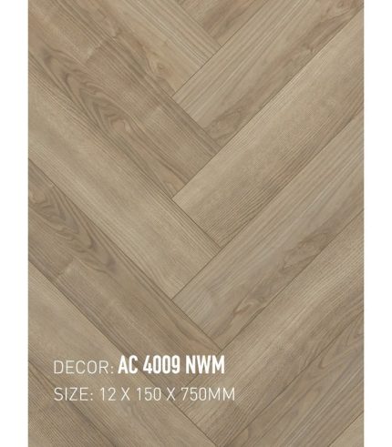 Sàn Gỗ Xương Cá Gạch Gỗ 12mm AC 4009 NWM