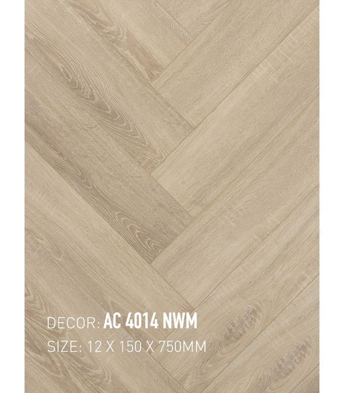 Sàn Gỗ Xương Cá Gạch Gỗ 12mm AC 4014 NWM