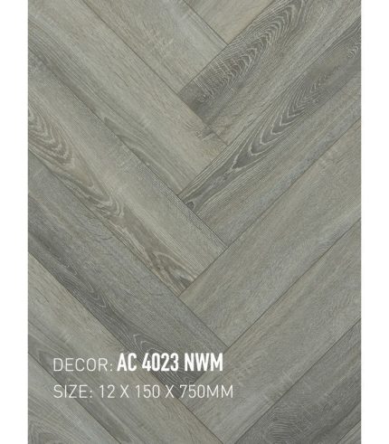 Sàn Gỗ Xương Cá Gạch Gỗ 12mm AC 4023 NWM