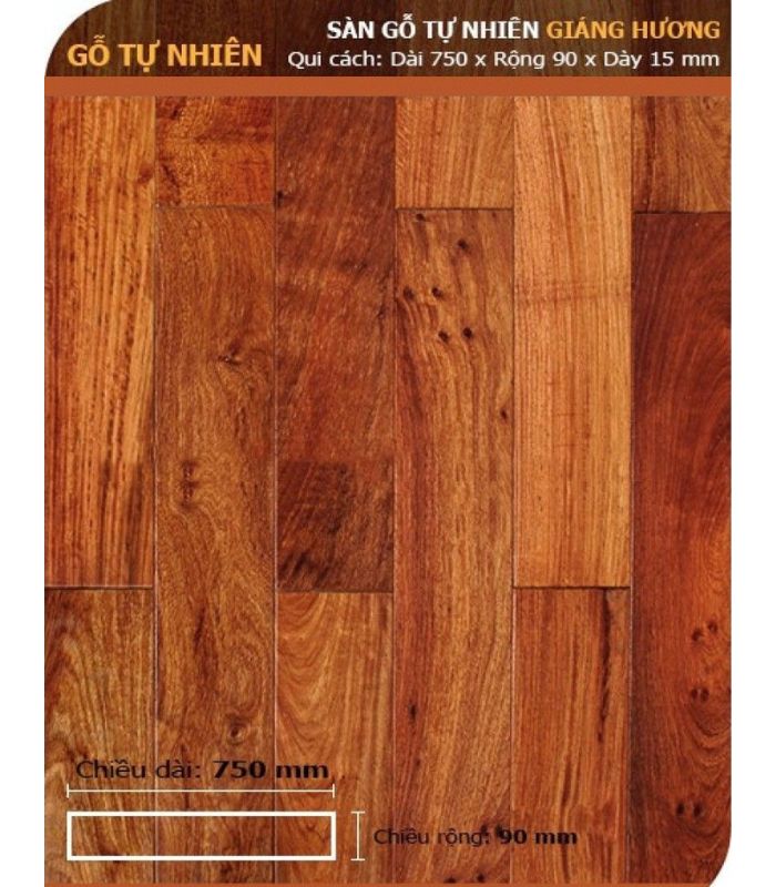 Sàn Gỗ Hương 15mm SGH 900mm