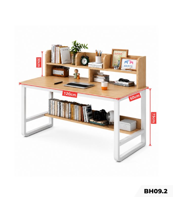 Bàn học BH09.2 120x60 - Vân gỗ nhạt