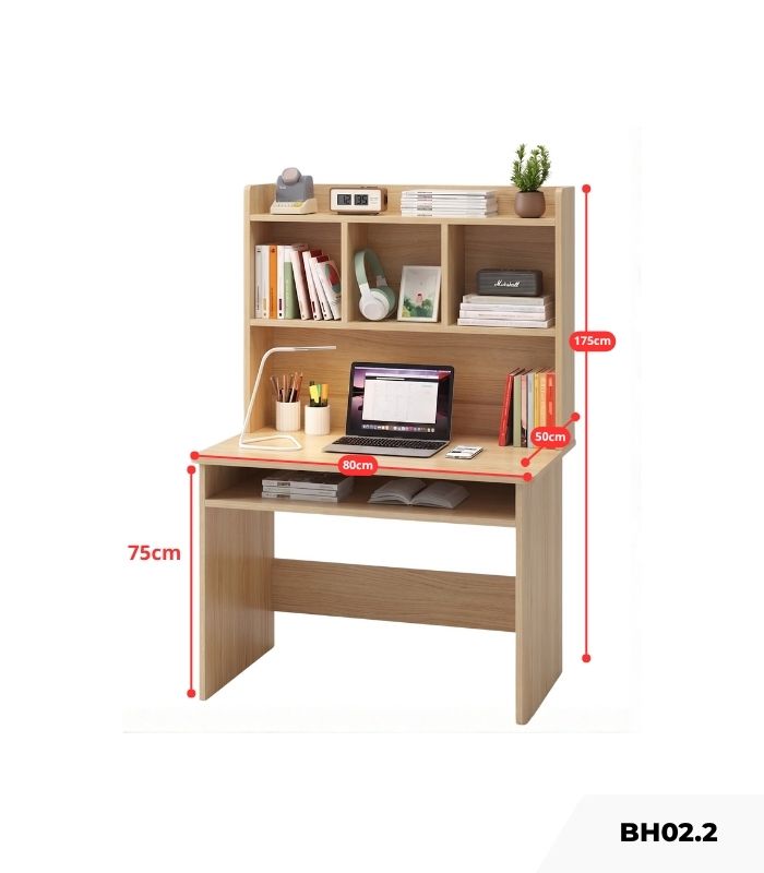 Bàn học BH02.2 - Vân gỗ nhạt