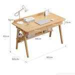 Bàn học BH03.1 80x50 - Vân gỗ nhạt