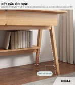 Bàn học BH03.2 120x55 - Vân gỗ nhạt