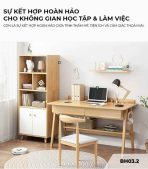 Bàn học BH03.2 120x55 - Vân gỗ nhạt