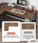 Bàn học BH07.1 120x160 - Vân gỗ đậm