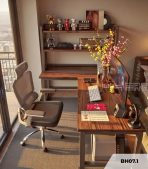 Bàn học BH07.1 120x160 - Vân gỗ đậm