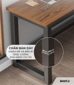 Bàn học BH07.2 120x160 - Trắng