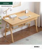 Bàn học BH08.1 80x55 - Vân gỗ nhạt