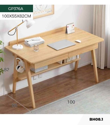 Bàn học BH08.1 80x55 - Vân gỗ nhạt