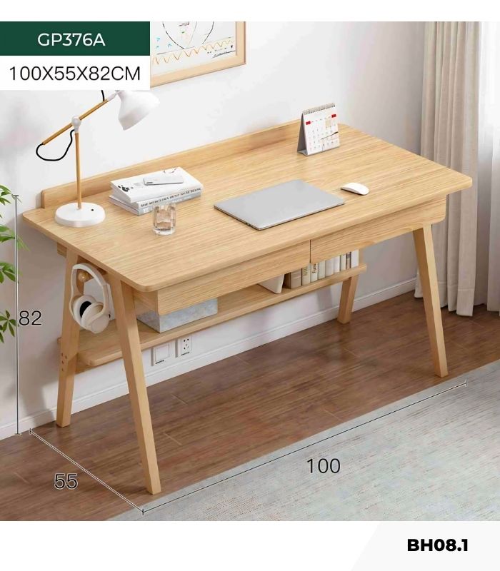 Bàn học BH08.1 80x55 - Vân gỗ nhạt