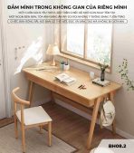 Bàn học BH08.2 120x55 - Vân gỗ nhạt