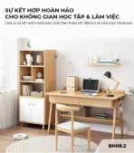 Bàn học BH08.2 120x55 - Vân gỗ nhạt