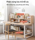 Bàn học BH09.1 100x50 - Vân gỗ đậm