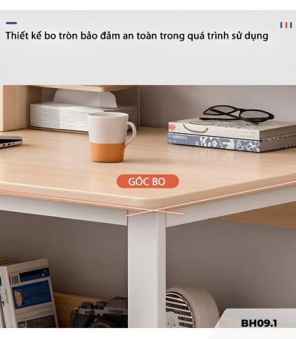 Bàn học BH09.1 100x50 - Vân gỗ đậm