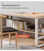Bàn học BH09.1 100x50 - Vân gỗ đậm