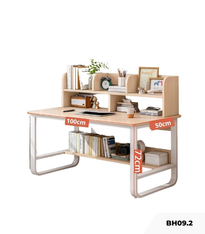 Bàn học BH09.2 100x50 - Vân gỗ nhạt