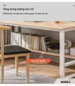 Bàn học BH09.2 100x50 - Vân gỗ nhạt