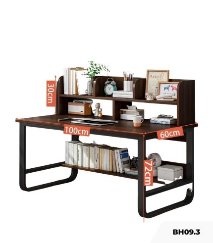 Bàn học BH09.3 120x50 - Vân gỗ đậm