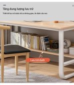 Bàn học BH09.3 120x50 - Vân gỗ đậm