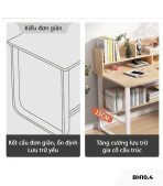 Bàn học BH10.4 100x50 - Vân gỗ nhạt
