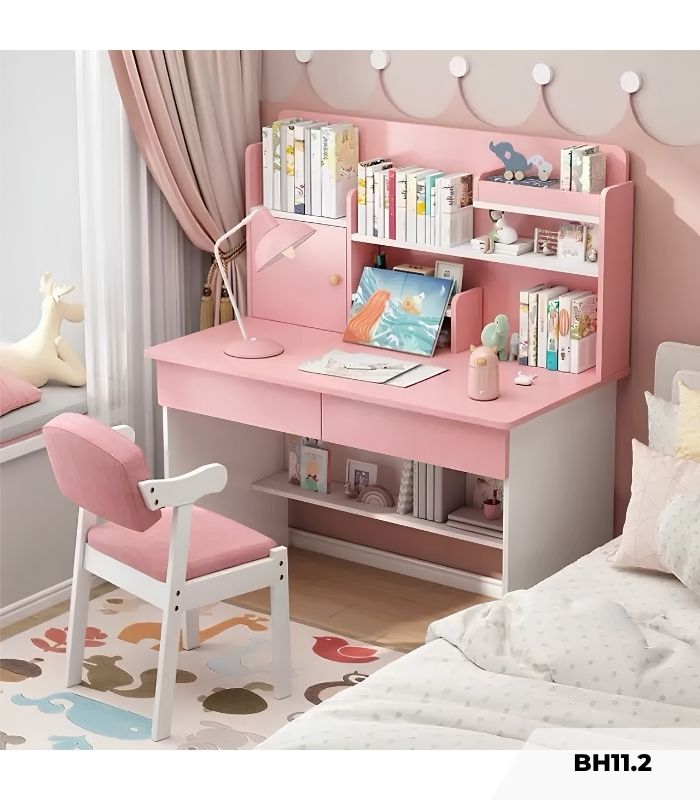 Bàn học BH11.2 80x50 - Hồng