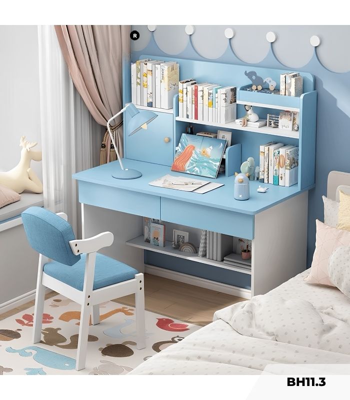 Bàn học BH11.3 80x50 - Xanh dương