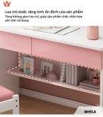 Bàn học BH11.5 100x50 - Hồng