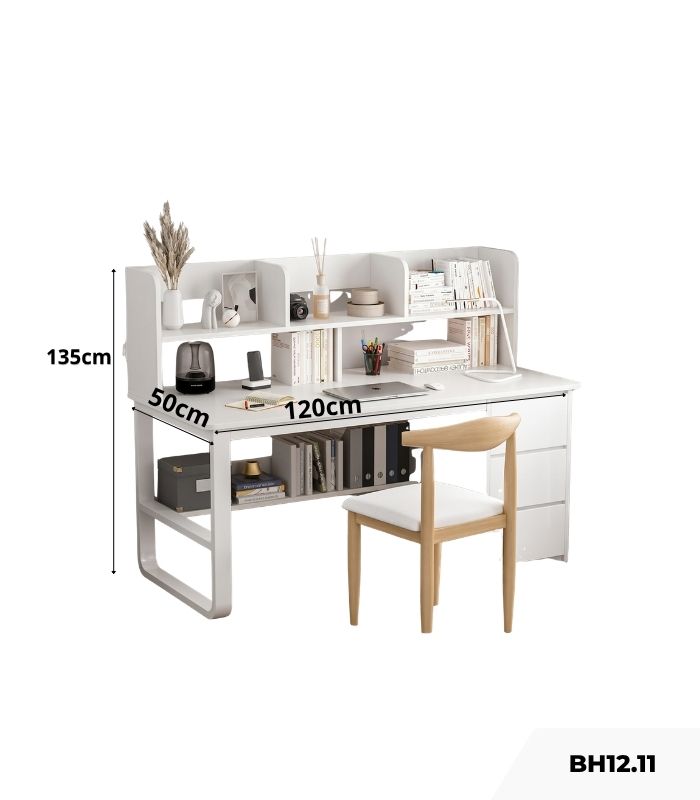 Bàn học BH12.11 120x50 - Trắng