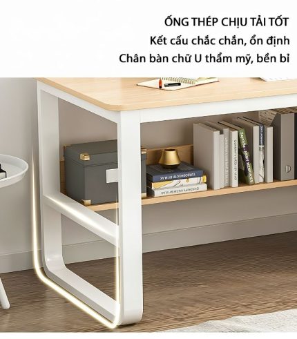 Bàn học BH12.11 120x50 - Trắng