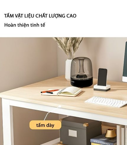 Bàn học BH12.1 100x50 - Gỗ kết hợp Trắng