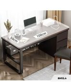Bàn học BH12.4 120x50 - Gỗ kết hợp Trắng